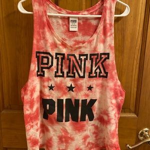 PINK Tie-Dye Women’s Tank Top Size medium
